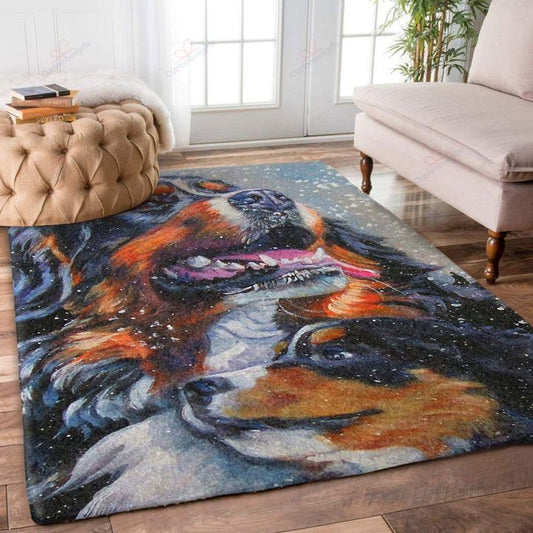 Bernese Dog Carpet Area Rug