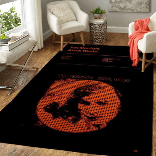Van Morrison Astral Weeks Music Art Carpet Area Rug