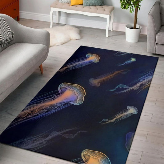 Bright Jellyfish Carpet Area Rug