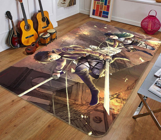 Attack On Titan Anime 3 Carpet Area Rug