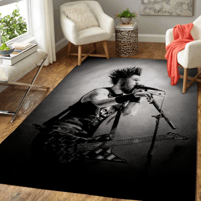 Wayne Static Music Art Carpet Area Rug