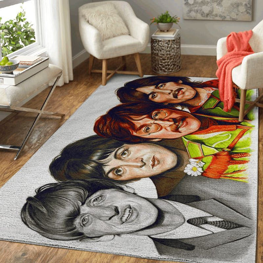 The Beatles Rock Band Art For Beatles Fans Carpet Area Rug