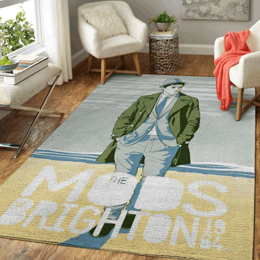 The Mods Of Brighton Music Artwork Art Carpet Area Rug