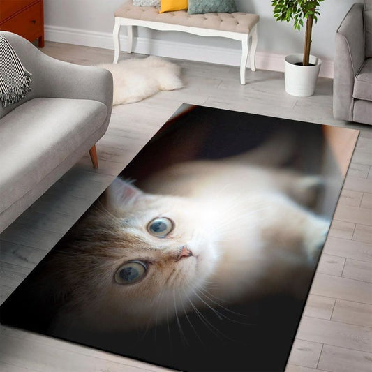 British Shorthair Closeup Carpet Area Rug