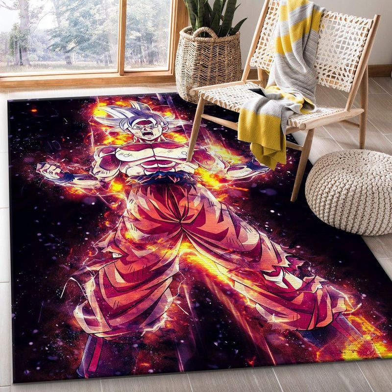 Anime Goku Ultra Instinct Carpet Area Rug