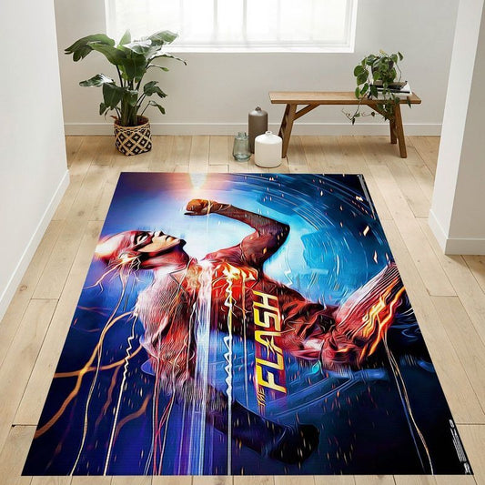 Barry Allen Flash Dc Comics Tv The Flash Speed Force Carpet Area Rug