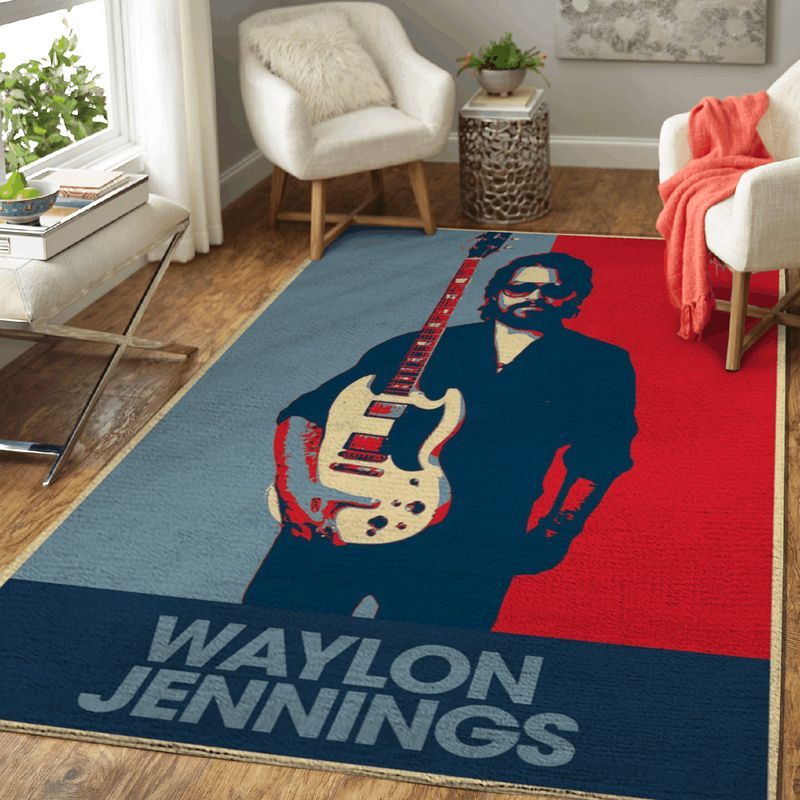 Waylon Jennings Good Hearted Woman Art Carpet Area Rug