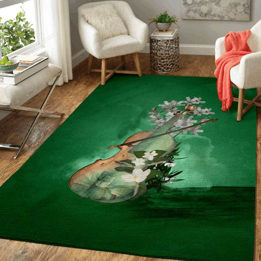Wonderful Violin Music Art Carpet Area Rug