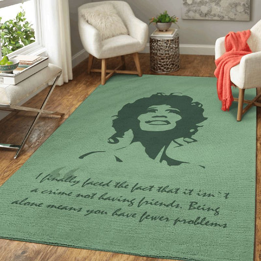 Whitney Houston Quotes I Finally Faced The Fact Carpet Area Rug