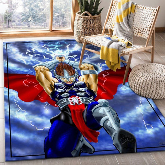 Thor Lightning Strike Carpet Area Rug