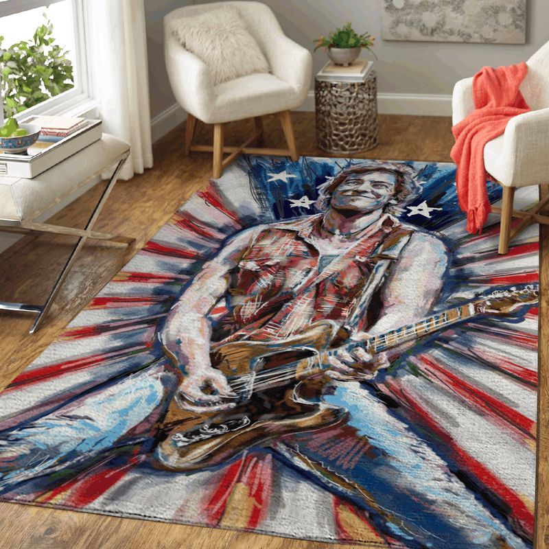 Bruce Springsteen Artwork Music Art Carpet Area Rug