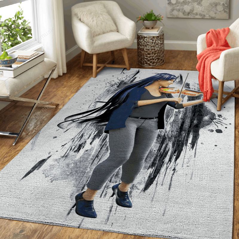 Violin Musician Music Art Carpet Area Rug