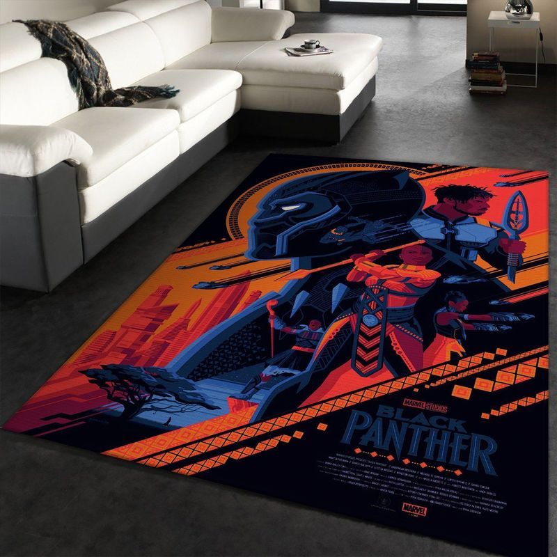 Black Panther Floor Carpet Area Rug