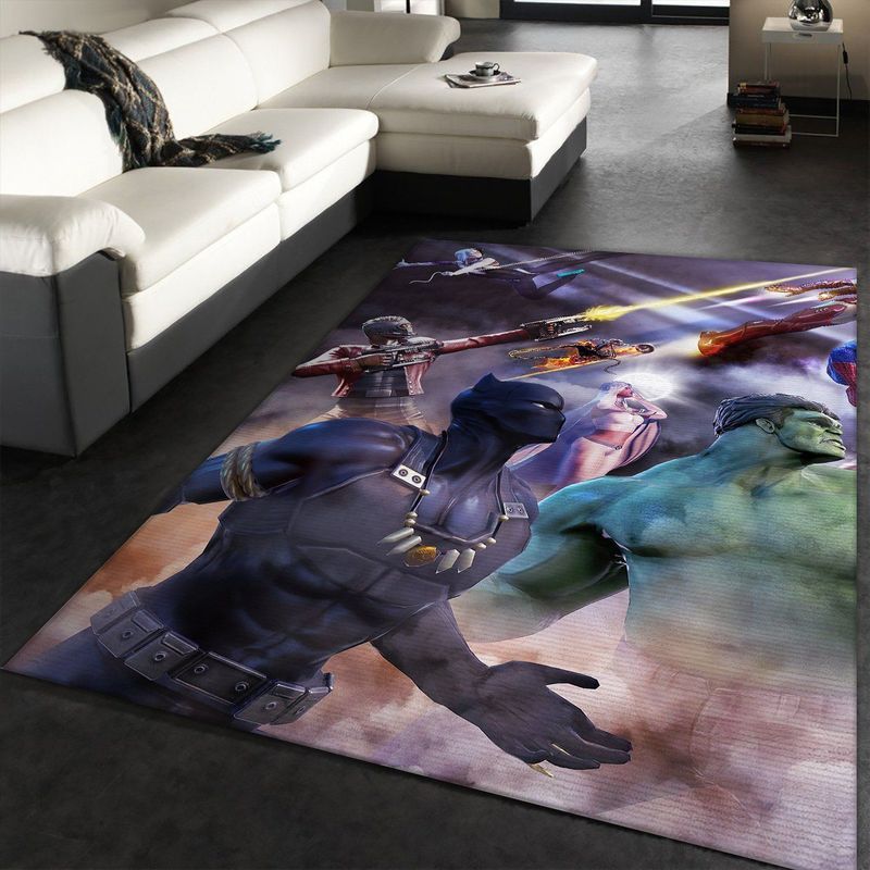 Black Panther Superheros Carpet Area Rug