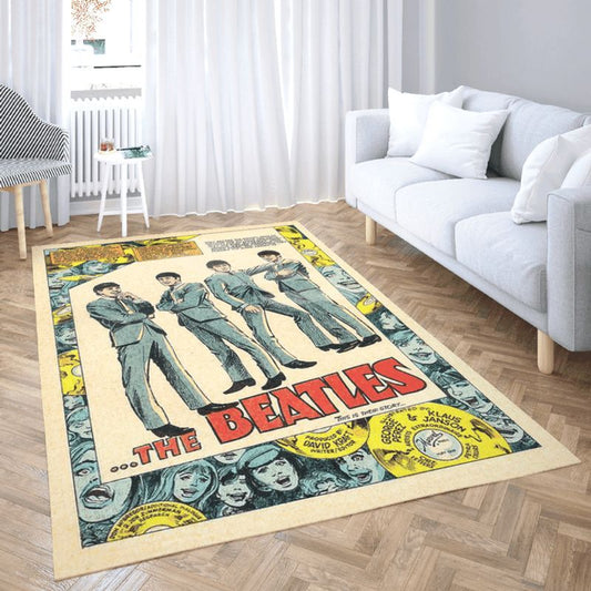 The Beatles Band Members Comic Carpet Area Rug