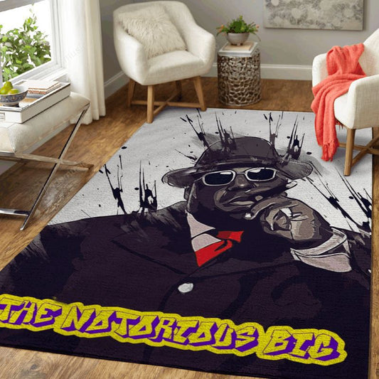 The Notorious Big 1 Rapper And Hip Hop Music Art Carpet Area Rug