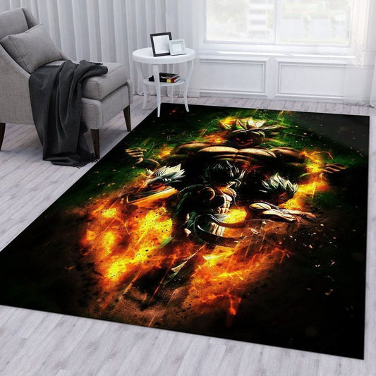 Anime Goku Team Aura Carpet Area Rug