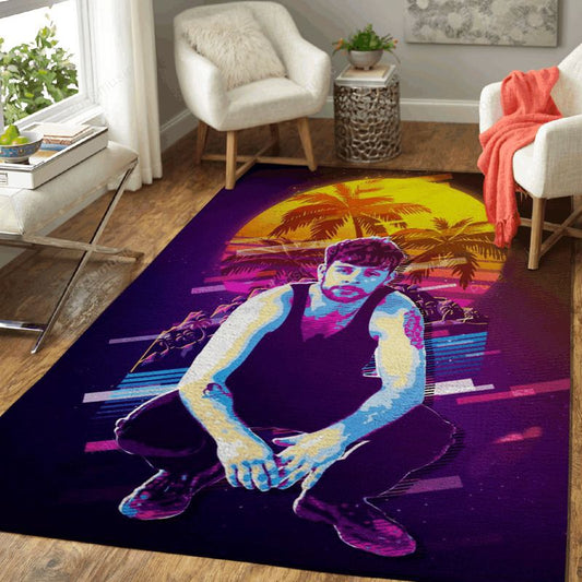 Tom Grennan Artwork Music Synthwave 80s Art Carpet Area Rug