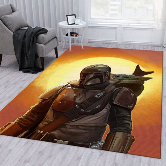 Baby Yoda Mandalorian Star Wars Ver6 Carpet Area Rug