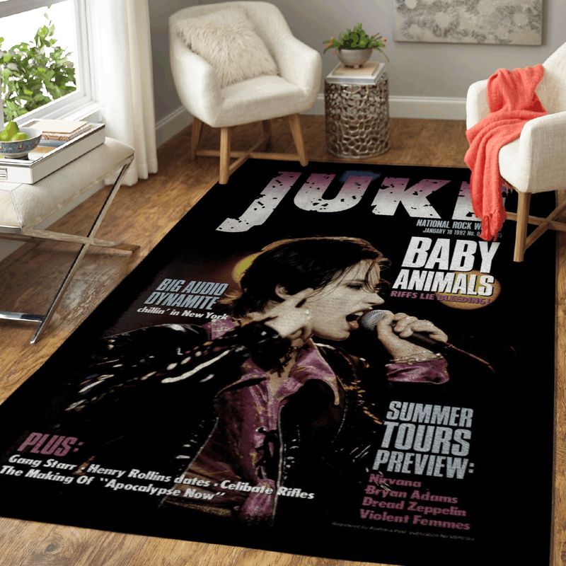 Baby Animals Juke Cover 92 Music Film And Tv Art Carpet Area Rug