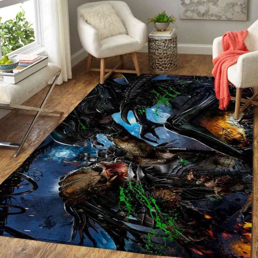 Alien Vs Predator 4 Carpet Area Rug