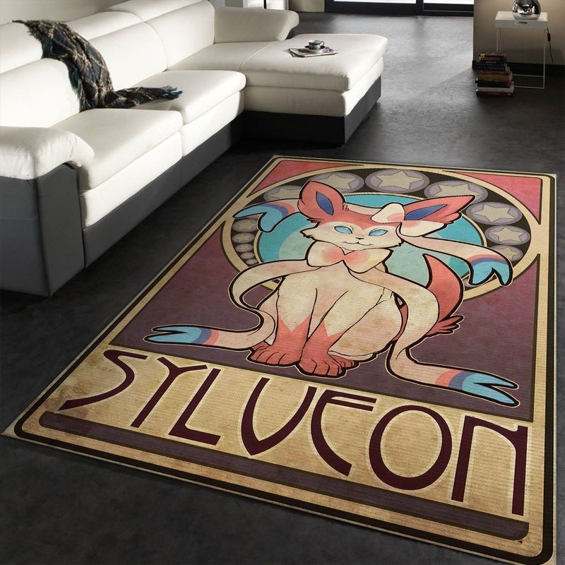Sylveon Pokemon Anime Carpet Area Rug