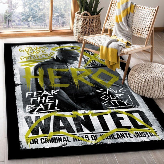 Batman Wanted Carpet Area Rug