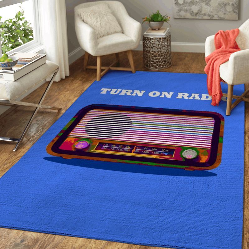 Ancient Radio Music Carpet Area Rug
