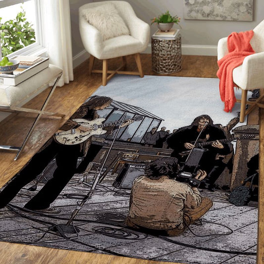 Beatles Band Music English Rock Band The Beatles For Beatles Fans II Carpet Area Rug