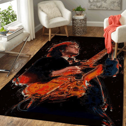 Angus Young Ac Dc Band Music Pop Art II Carpet Area Rug