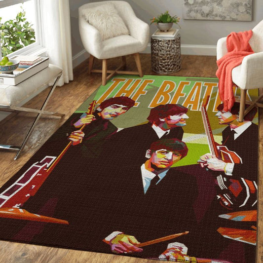 The Beatles Band English Rock Band Formed In Liverpool In 1960 Pop Art 3 Carpet Area Rug