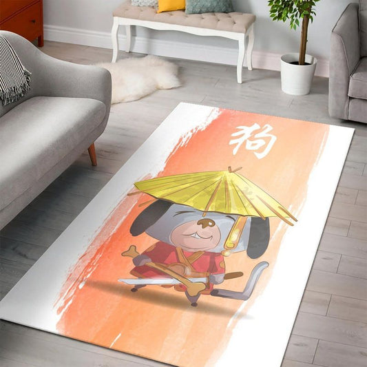 Chinese Zodiac Dog Carpet Area Rug
