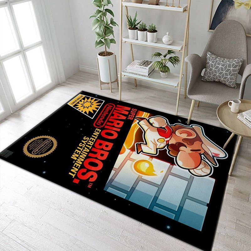 Super Mario Bros Nintendo Switch Gaming Collection Carpet Area Rug 3