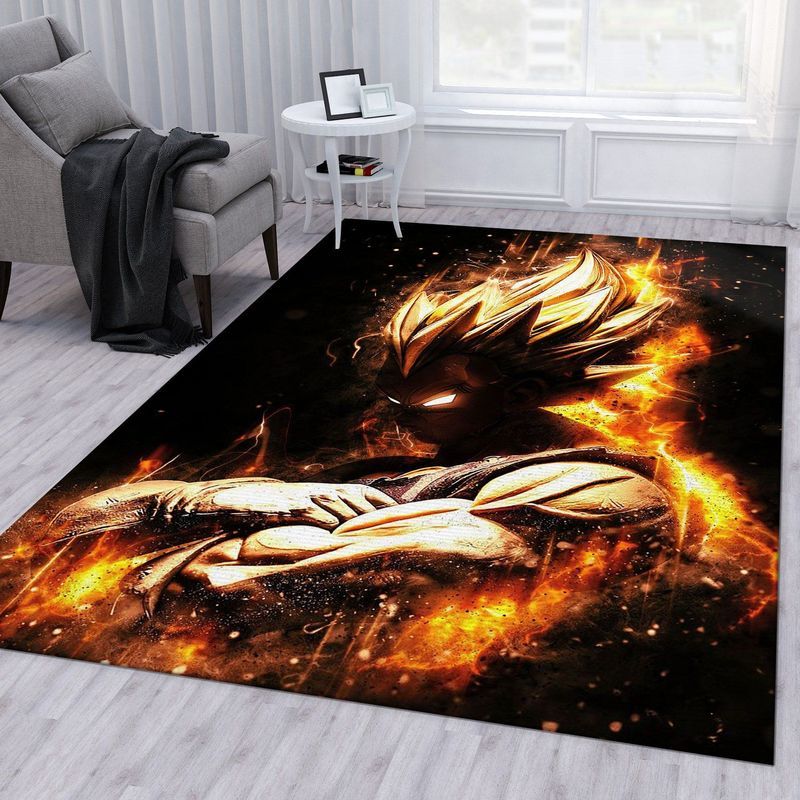 Anime Goku Aura Instinct Carpet Area Rug