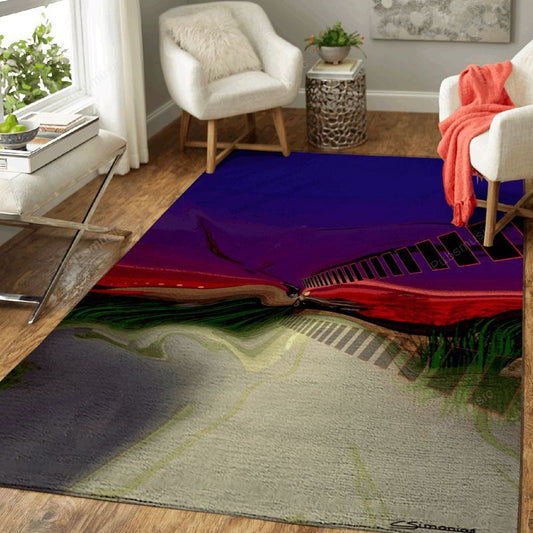 The Harmonica Sound Music Art Carpet Area Rug