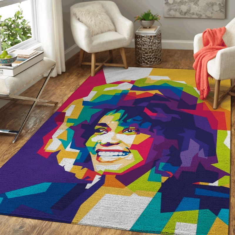 Whitney Houston Music Pop Art Carpet Area Rug