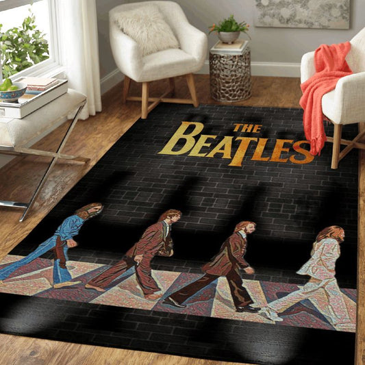 The Beatles Band Abbey Road Album English Rock Band For Beatles Fans Carpet Area Rug