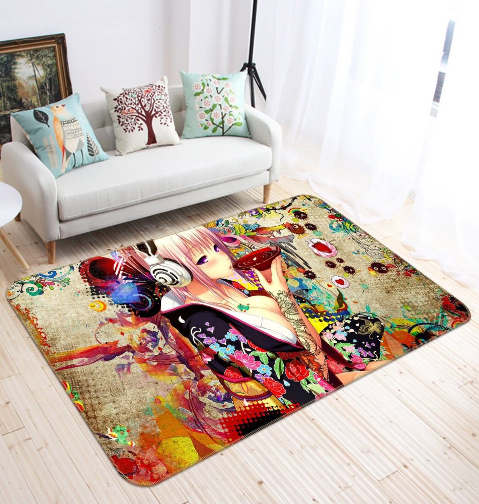 Super Sonico Anime 5 Carpet Area Rug