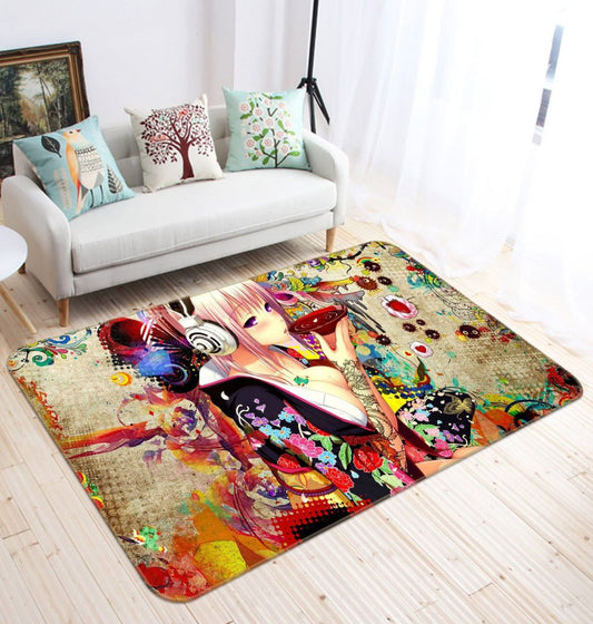 Super Sonico Anime 5 Carpet Area Rug