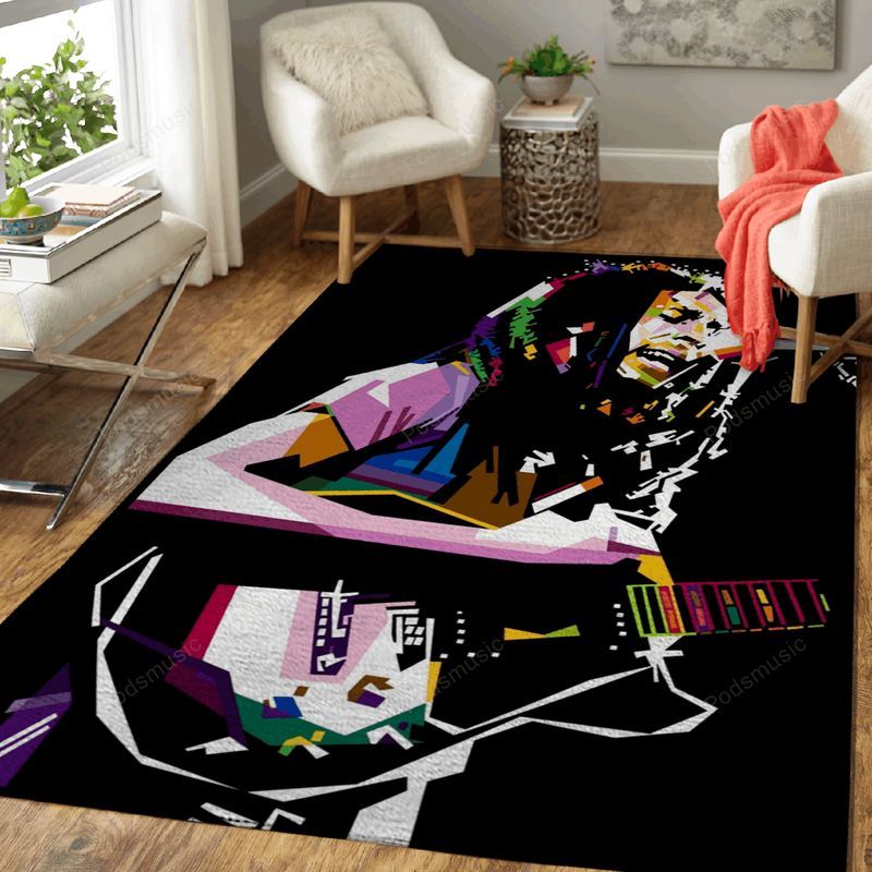 Bob Marley Reggae Music Art Carpet Area Rug