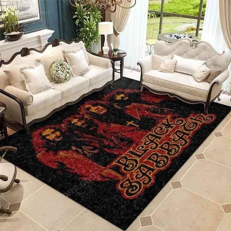Black Sabbath Legend Rock Band Music Carpet Area Rug 3