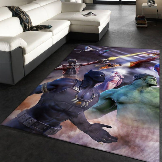 Black Panther Superheros Marvel Movies Carpet Area Rug