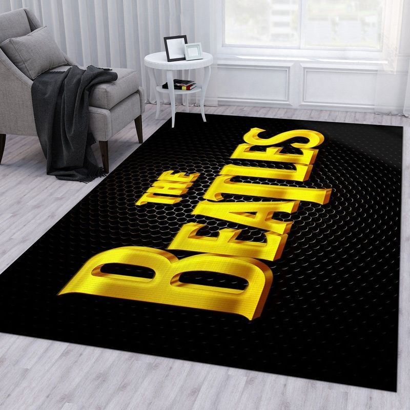 The Beatles Golden 3D Carpet Area Rug