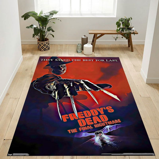 A Nightmare On Elm Street Freddy S Dead Carpet Area Rug