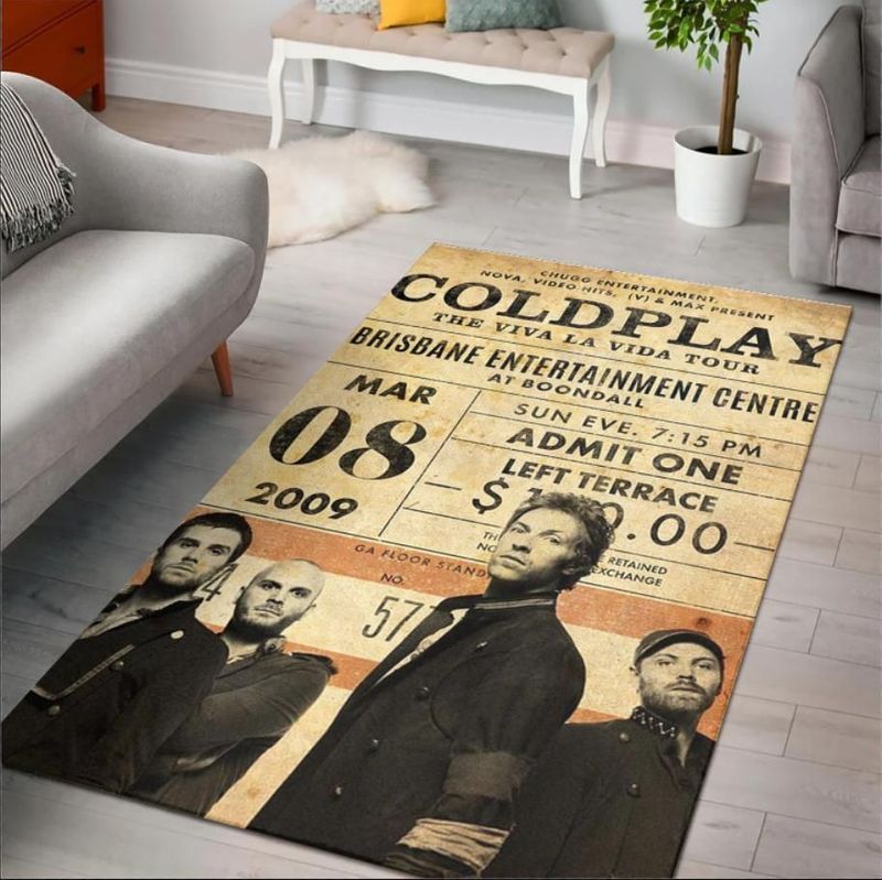 Coldplay Band Carpet Area Rug