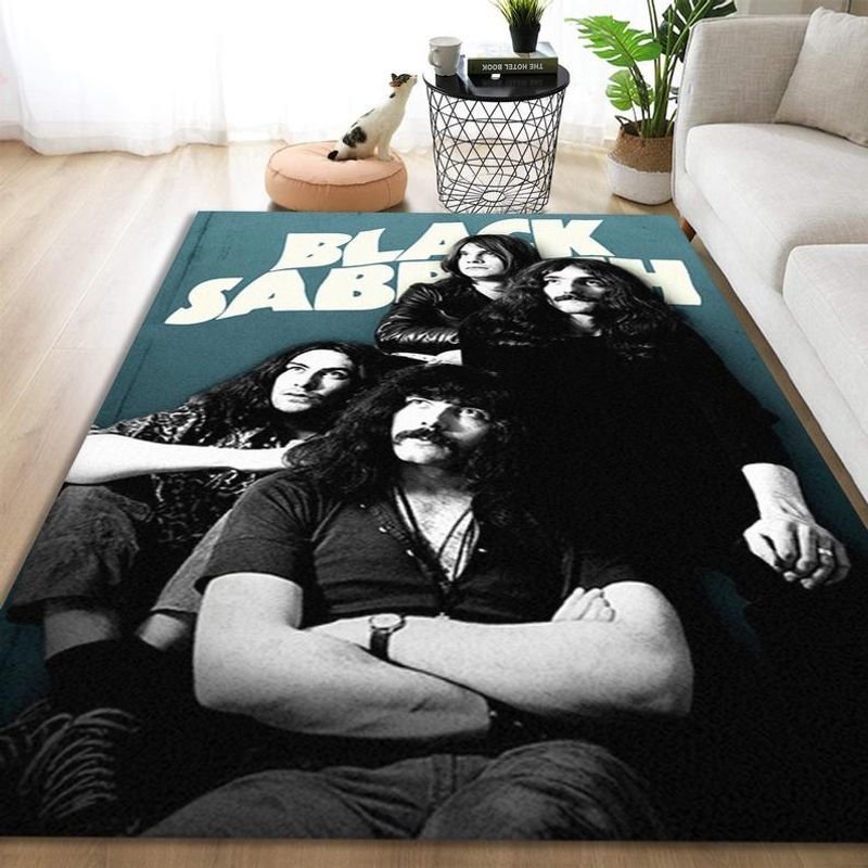 Black Sabbath Legend Rock Band Music Carpet Area Rug 4