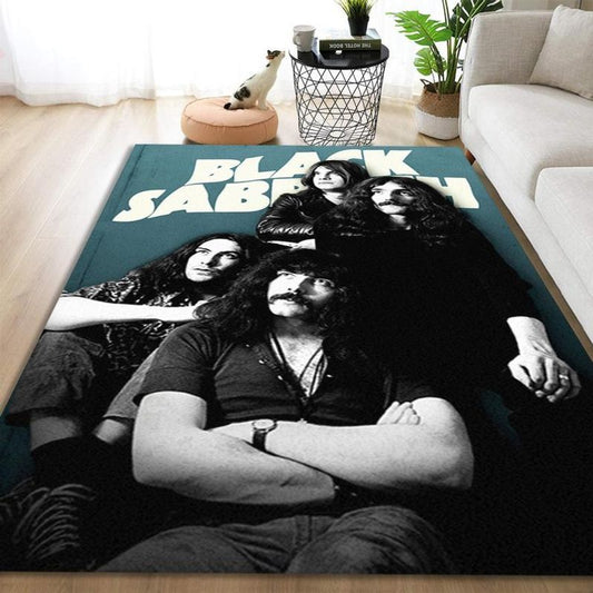 Black Sabbath Legend Rock Band Music Carpet Area Rug 4