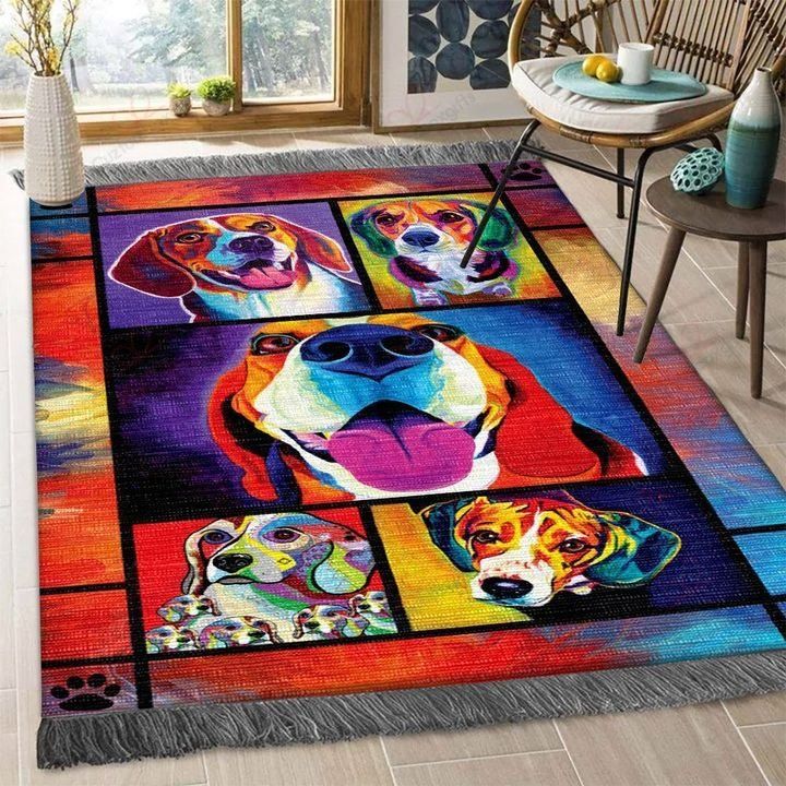 Beagles Floor Overlay Carpet Area Rug