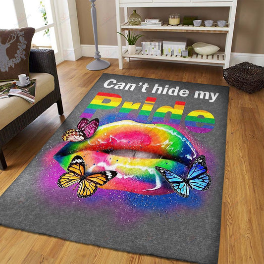 Cant Hide My Pride LGBT Carpet Area Rug
