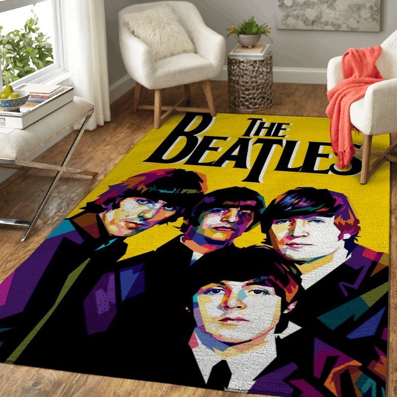 Beatles Band The Beatles Art Carpet Area Rug